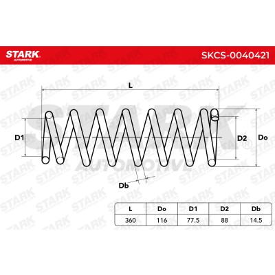 Fahrwerksfeder Stark SKCS-0040421 SKCS-0040421 - foto 5