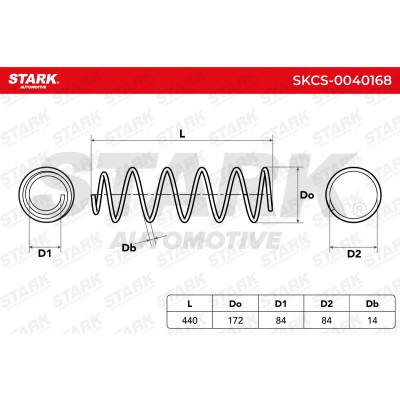 Fahrwerksfeder Stark SKCS-0040168 SKCS-0040168 - foto 4