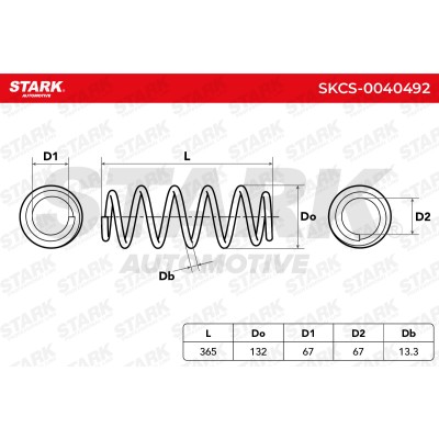 Fahrwerksfeder Stark SKCS-0040492 SKCS-0040492 - foto 5