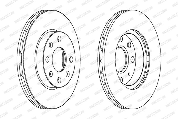 Vordere Bremsscheibe FERODO DDF1130 DDF1130 - foto 2