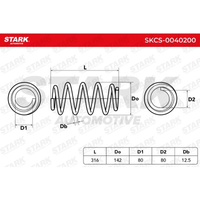 Fahrwerksfeder Stark SKCS-0040200 SKCS-0040200 - foto 5