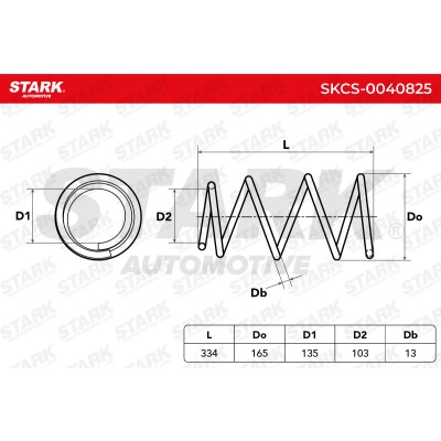 Fahrwerksfeder Stark SKCS-0040825 SKCS-0040825 - foto 8
