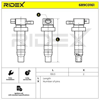 Zündspule RIDEX 689C0161 689C0161 - foto 4