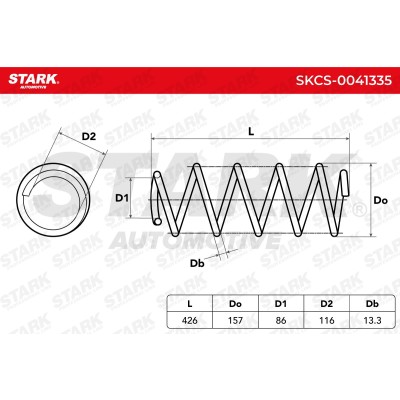 Fahrwerksfeder Stark SKCS-0041335 SKCS-0041335 - foto 4