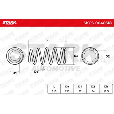 Fahrwerksfeder Stark SKCS-0040518 SKCS-0040518 - foto 5