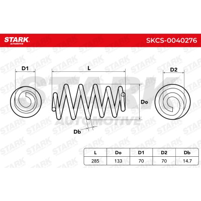 Fahrwerksfeder Stark SKCS-0040276 SKCS-0040276 - foto 5