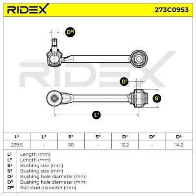 Querlenker RIDEX 273C0953 273C0953 - foto 6