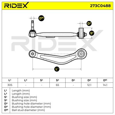 Querlenker RIDEX 273C0488 273C0488 - foto 3