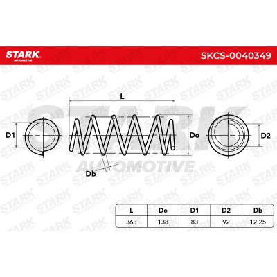 Fahrwerksfeder Stark SKCS-0040349 SKCS-0040349 - foto 5