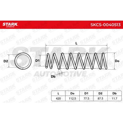 Fahrwerksfeder Stark SKCS-0040513 SKCS-0040513 - foto 4