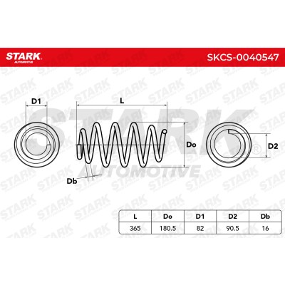 Fahrwerksfeder Stark SKCS-0040547 SKCS-0040547 - foto 5