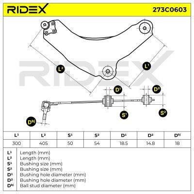 Querlenker RIDEX 273C0603 273C0603 - foto 9