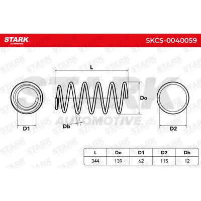 Fahrwerksfeder Stark SKCS-0040059 SKCS-0040059 - foto 5
