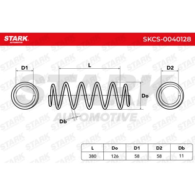 Fahrwerksfeder Stark SKCS-0040128 SKCS-0040128 - foto 6