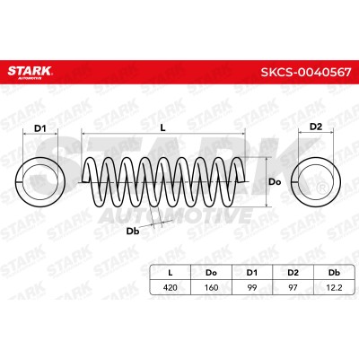 Fahrwerksfeder Stark SKCS-0040567 SKCS-0040567 - foto 4