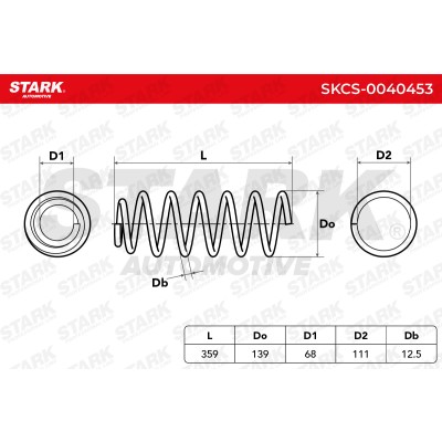 Fahrwerksfeder Stark SKCS-0040453 SKCS-0040453 - foto 5