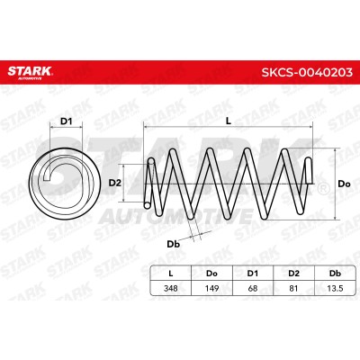 Fahrwerksfeder Stark SKCS-0040203 SKCS-0040203 - foto 5
