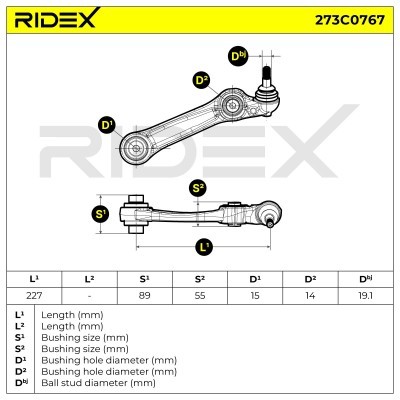 Querlenker RIDEX 273C0767 273C0767 - foto 4