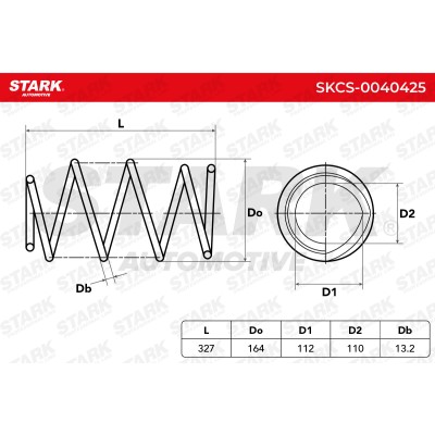 Fahrwerksfeder Stark SKCS-0040425 SKCS-0040425 - foto 5