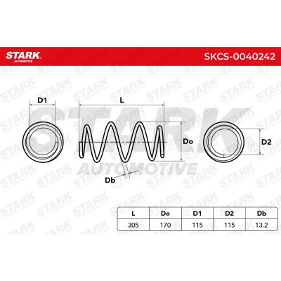 Fahrwerksfeder Stark SKCS-0040242 SKCS-0040242 - foto 6