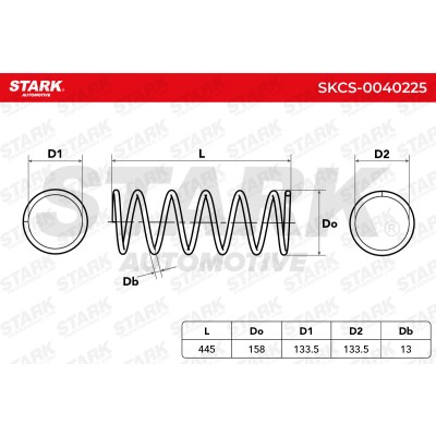 Fahrwerksfeder Stark SKCS-0040225 SKCS-0040225 - foto 5