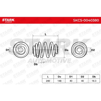 Fahrwerksfeder Stark SKCS-0040380 SKCS-0040380 - foto 5