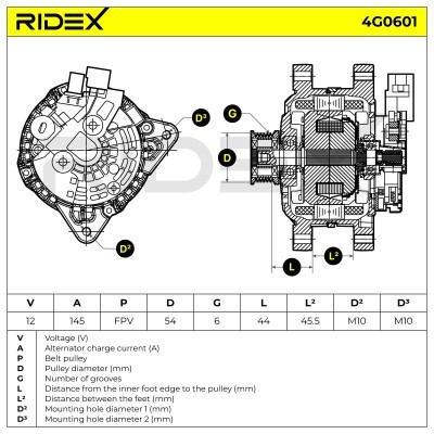 Generator RIDEX 4G0601 4G0601 - foto 5