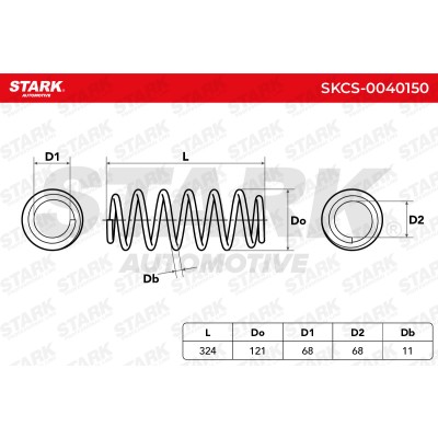 Fahrwerksfeder Stark SKCS-0040150 SKCS-0040150 - foto 6