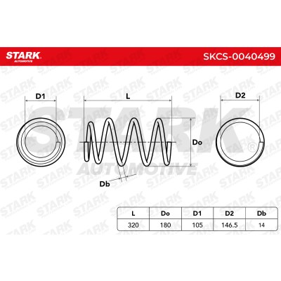 Fahrwerksfeder Stark SKCS-0040499 SKCS-0040499 - foto 5