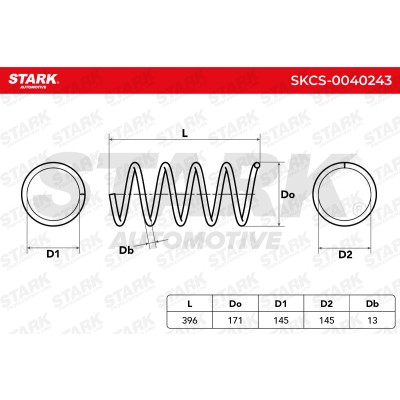 Fahrwerksfeder Stark SKCS-0040243 SKCS-0040243 - foto 6