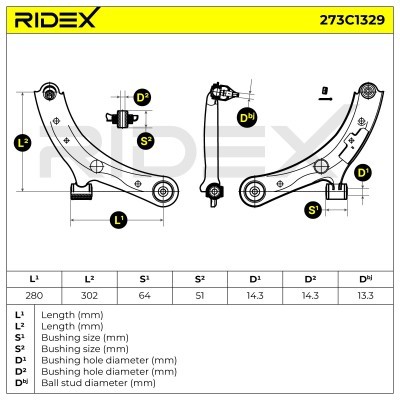 Querlenker RIDEX 273C1329 273C1329 - foto 5