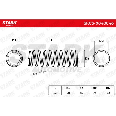 Fahrwerksfeder Stark SKCS-0040046 SKCS-0040046 - foto 6