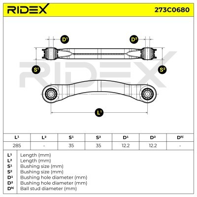 Querlenker RIDEX 273C0680 273C0680 - foto 5