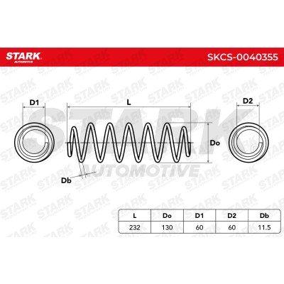 Fahrwerksfeder Stark SKCS-0040355 SKCS-0040355 - foto 6