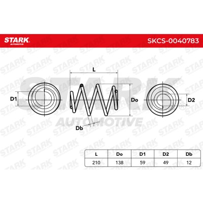 Fahrwerksfeder Stark SKCS-0040783 SKCS-0040783 - foto 4