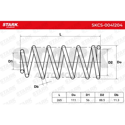 Fahrwerksfeder Stark SKCS-0041204 SKCS-0041204 - foto 4
