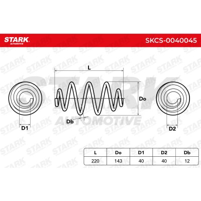 Fahrwerksfeder Stark SKCS-0040045 SKCS-0040045 - foto 6