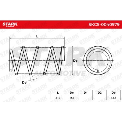 Fahrwerksfeder Stark SKCS-0040979 SKCS-0040979 - foto 4