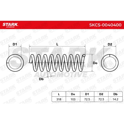 Fahrwerksfeder Stark SKCS-0040400 SKCS-0040400 - foto 5