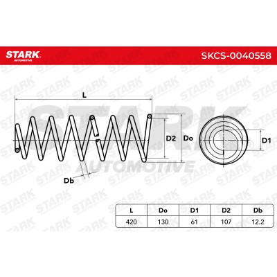 Fahrwerksfeder Stark SKCS-0040558 SKCS-0040558 - foto 8