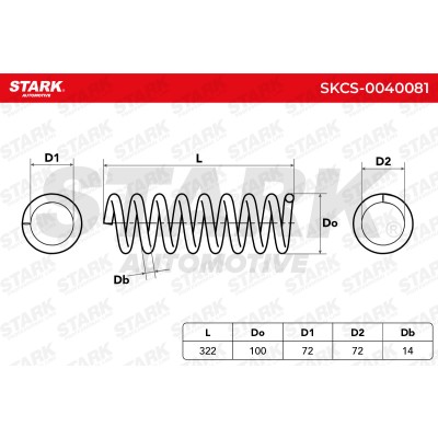 Fahrwerksfeder Stark SKCS-0040081 SKCS-0040081 - foto 6