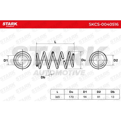 Fahrwerksfeder Stark SKCS-0040516 SKCS-0040516 - foto 5