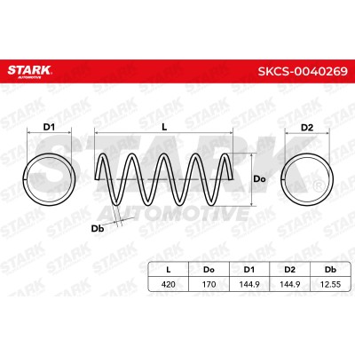 Fahrwerksfeder Stark SKCS-0040269 SKCS-0040269 - foto 6