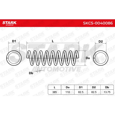 Fahrwerksfeder Stark SKCS-0040086 SKCS-0040086 - foto 6