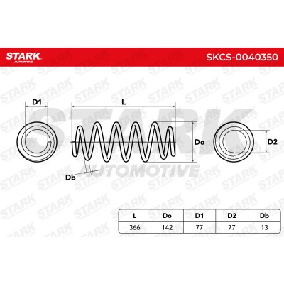 Fahrwerksfeder Stark SKCS-0040350 SKCS-0040350 - foto 6