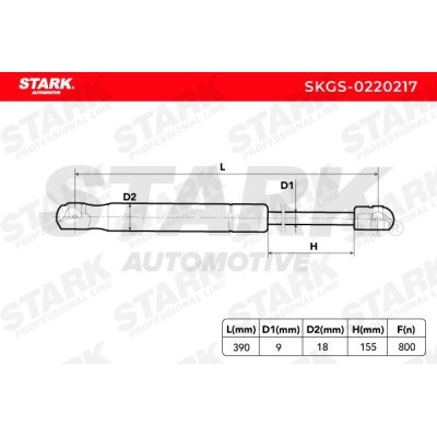 Gasfeder, Koffer-/Laderaum Stark SKGS-0220217 SKGS-0220217 - foto 3