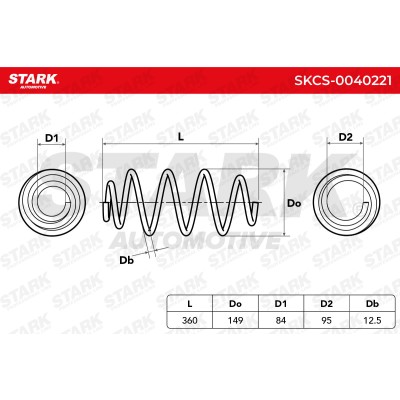Fahrwerksfeder Stark SKCS-0040221 SKCS-0040221 - foto 5