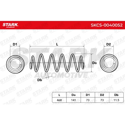 Fahrwerksfeder Stark SKCS-0040052 SKCS-0040052 - foto 5