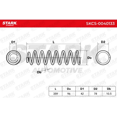 Fahrwerksfeder Stark SKCS-0040133 SKCS-0040133 - foto 5