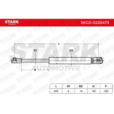 Gasfeder, Koffer-/Laderaum Stark SKGS-0220473 SKGS-0220473 - foto 5